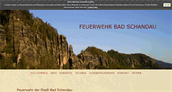 Desktop Screenshot of feuerwehr-badschandau.de